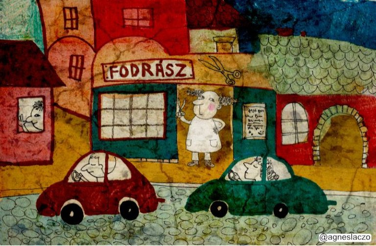 fodrasz art agnes laczo rajz mese hair drsser cars funny illustration illusztrator.jpg