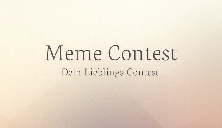 Meme Contest