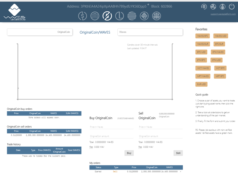 OriginalCoin at DEX Waves.PNG