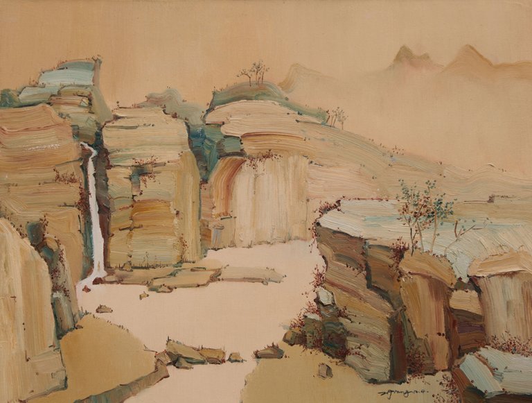 1作品名《山水》系列6 画种：油画 尺寸：60x80cm.JPG