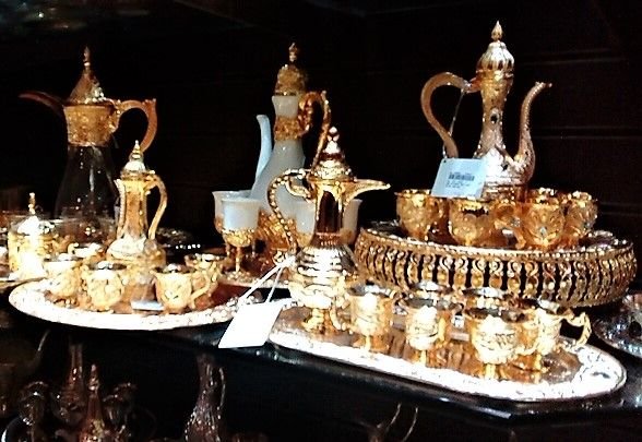 gold coffee pots and cups.jpg