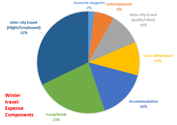 Pie chart - Winter travel components.PNG
