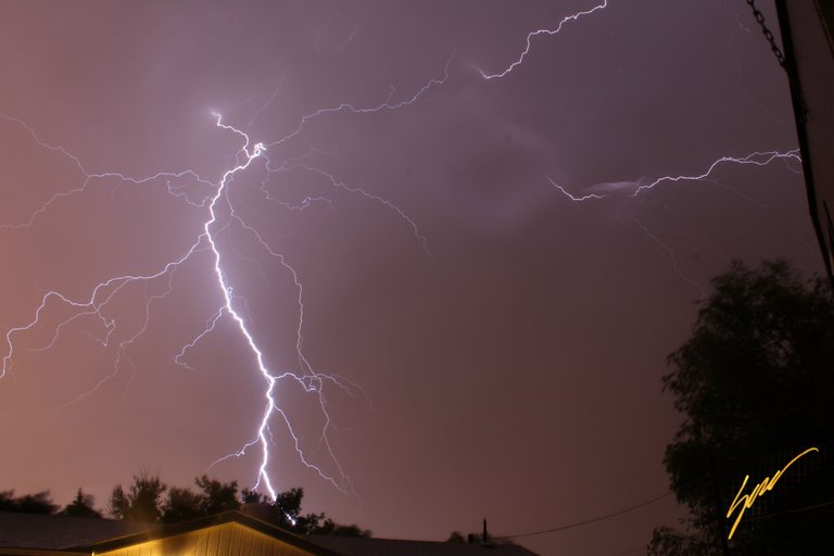 Monsoon lightning, Farmington, New Mexico