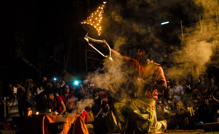 Ganga Arti at Dashashwamed Ghat