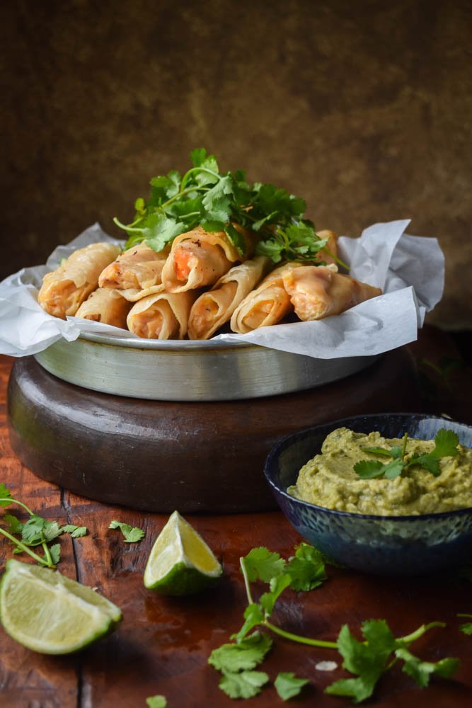 Creamy Chicken Taquitos and Cilantro Lime Avocado Hummus (6).jpg