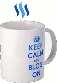 keep calm and blog on steemit cup.jpg