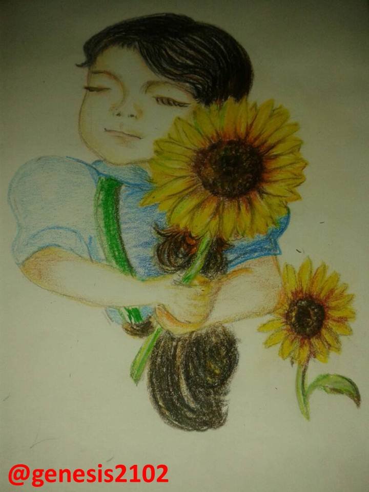 Mi Niña con Girasoles.jpg