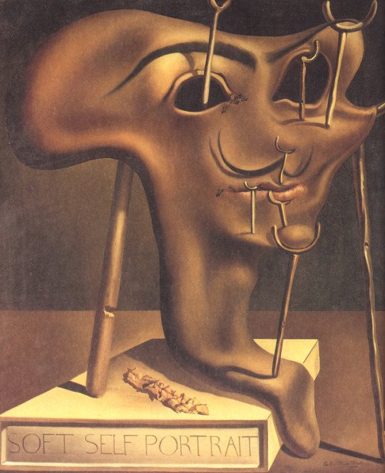 Soft Self Portrait with Fried Bacon, 1941, Salvador Dali.jpg