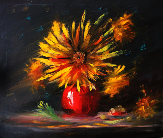 Flower of the Sun. Oil on Canvas.
