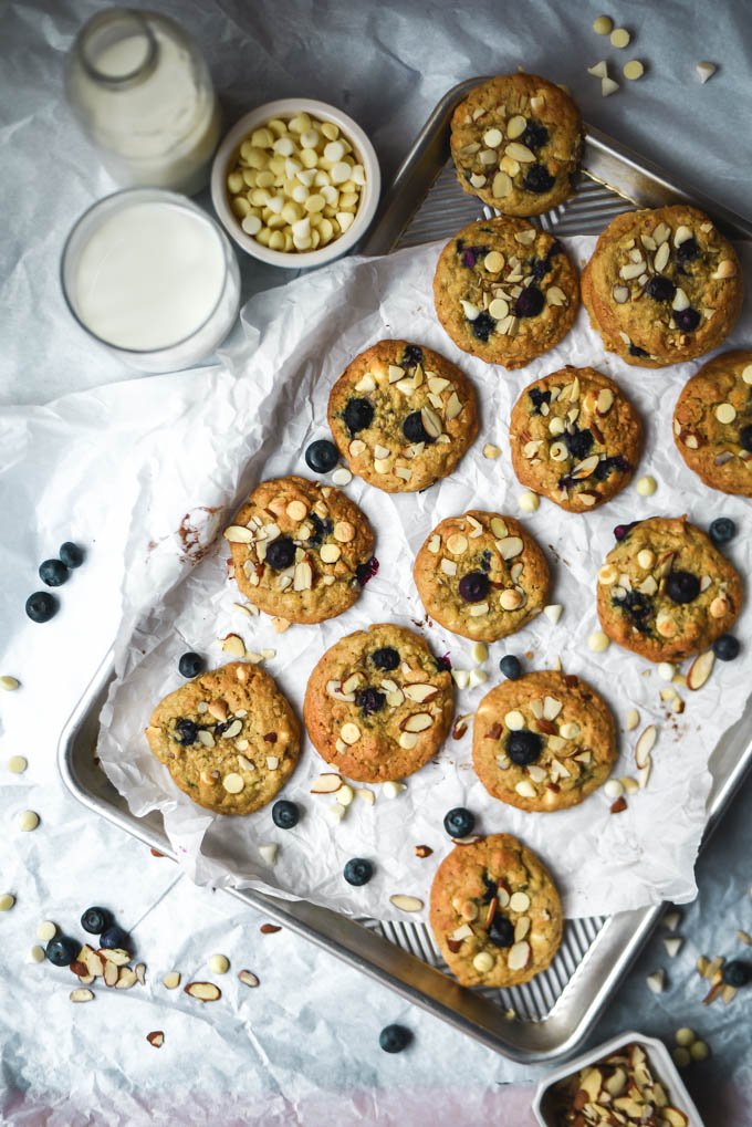 Blueberry White Chocolate Almond Oatmeal Cookies (2).jpg