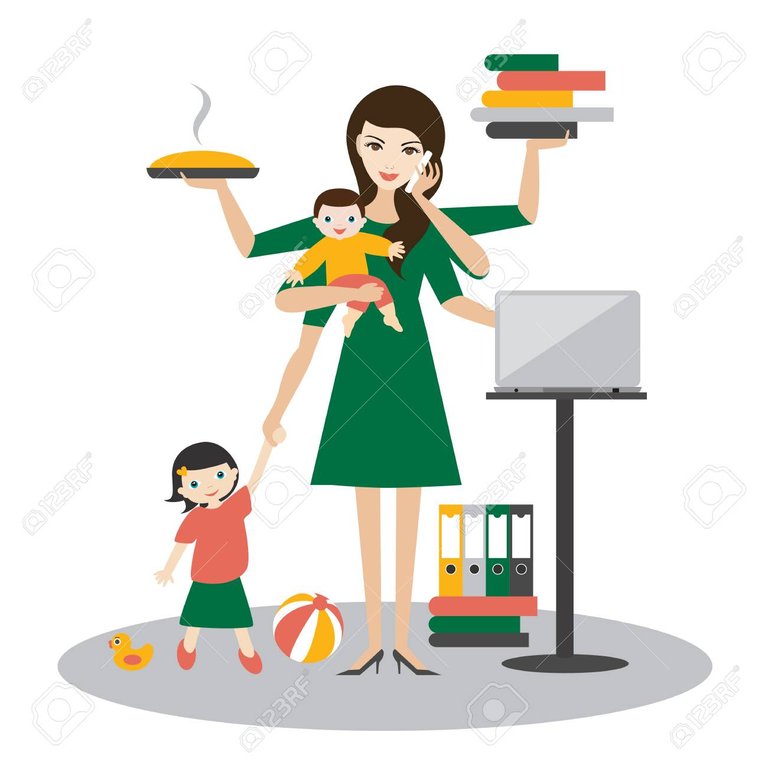 89259770-mujer-multitarea-madre-mujer-de-negocios-con-bebé-niño-mayor-trabajando-coocking-y-vocación-vector-plano.jpg