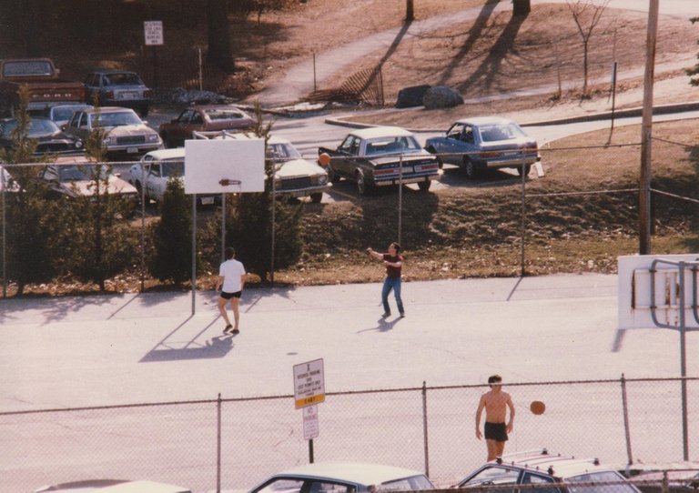 Peter and David playing basketball at UNH, circa 1986.jpg