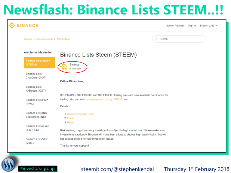 Binance Lists STEEM.png