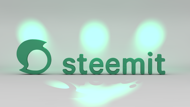 Logo Steemit in my virtual studio .png