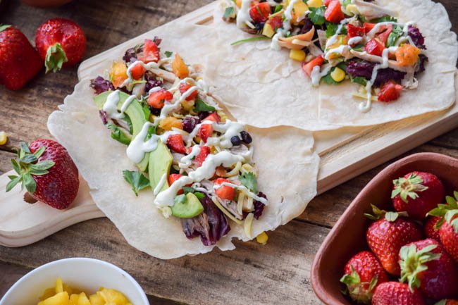 Shredded Chicken Tacos with Strawberry Mango Salsa..jpg