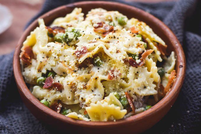 Creamy Roasted Garlic, Chicken, & Bacon Farfalle Pasta1.jpg