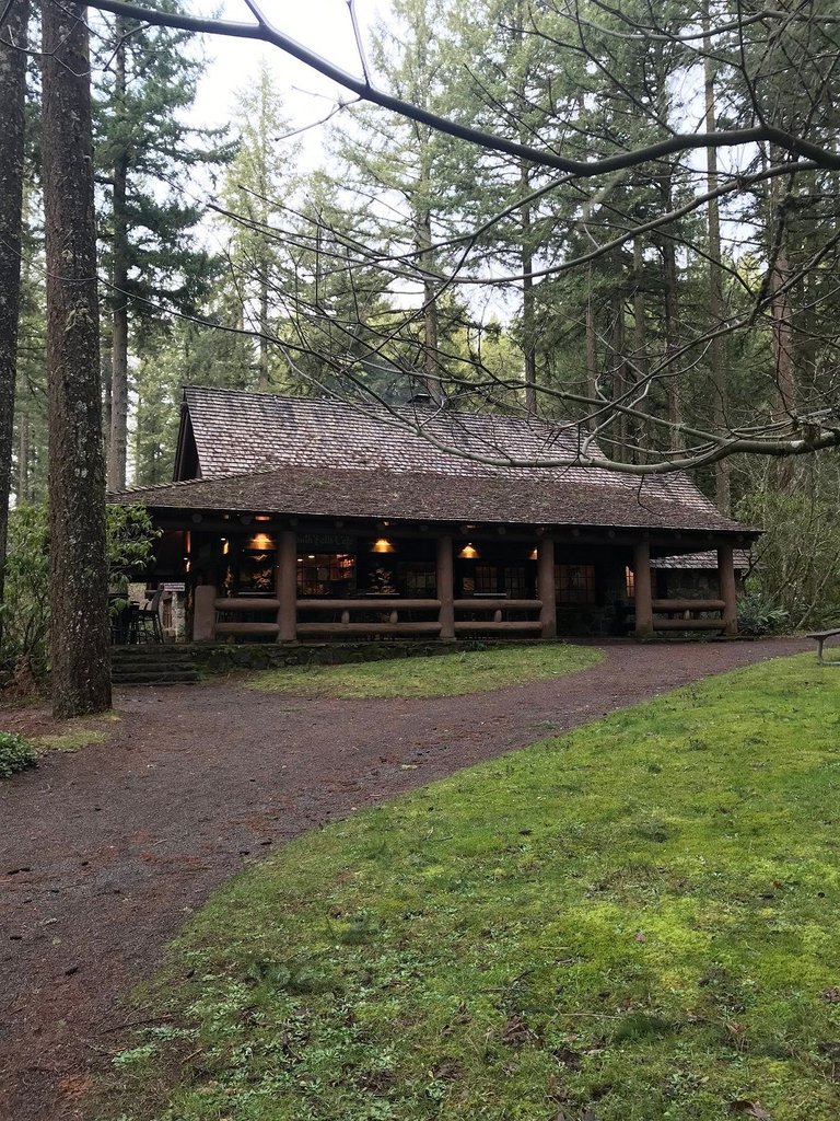 Cabin in the woods at Silver Falls State Park.jpg