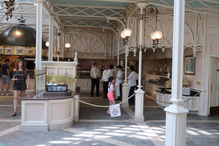 Preparing for lunch Magic Kingdom theme park at Walt Disney World Resort September 2017.JPG