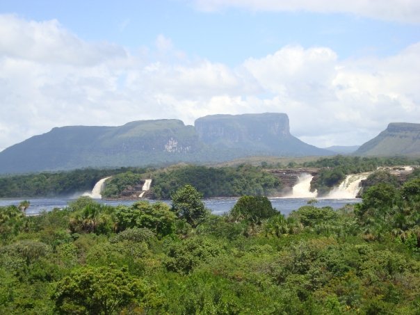 Panoramica de saltos y tepuyes