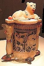 150px-Lioness_Bast_cosmetic_jar_83d40m_tut_burial_artifact.JPG