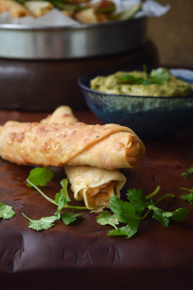 Creamy Chicken Taquitos and Cilantro Lime Avocado Hummus (9).jpg