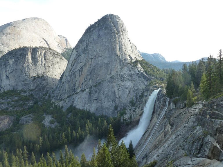 Hike up waterfall