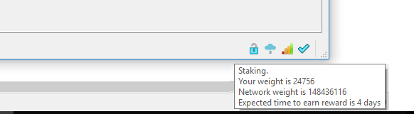 time required to mint staking coins