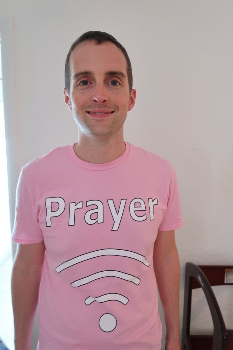 Jerry Banfield pink prayer amazon merch front 3.JPG