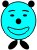 Smiley face black cyan ears & feet 1.jpg