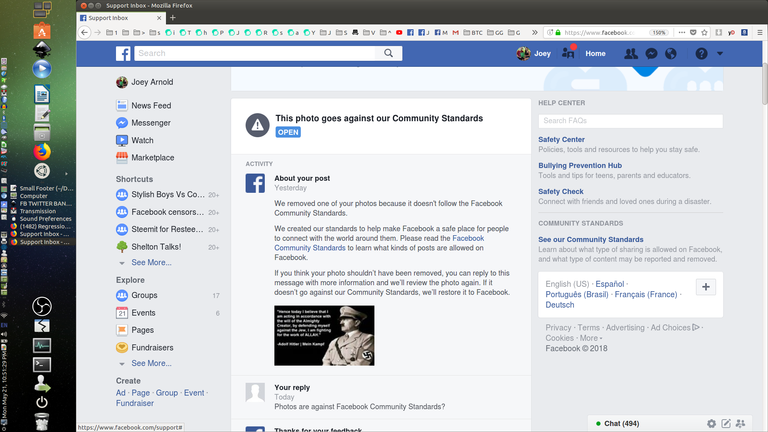 FB BANNED HITLER PIC SUPPORT at 2018-05-21 22:51:29.png