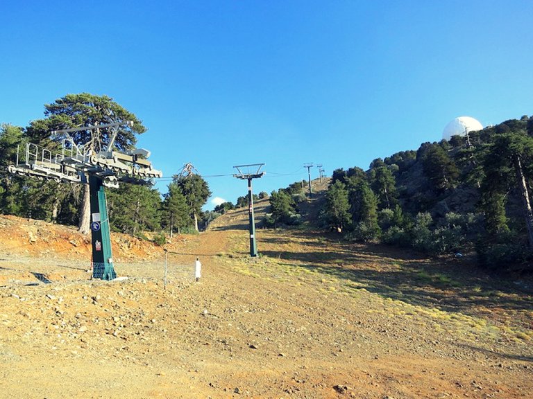 Ski-slope-elevator Slopes Troodos Mountains Summer Cyprus.jpg