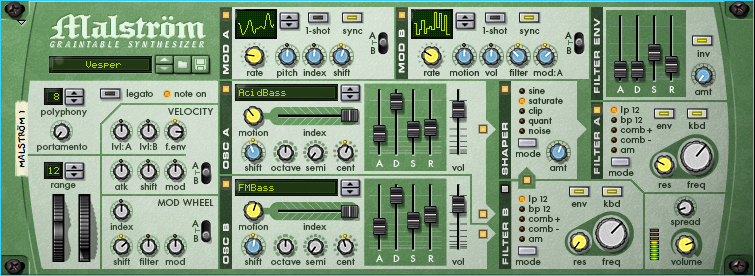 Malström Graintable Synthesizer