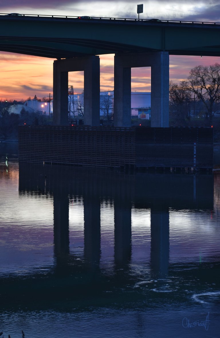 Christian Hernandez highway river sunset bridge photoshop.jpg