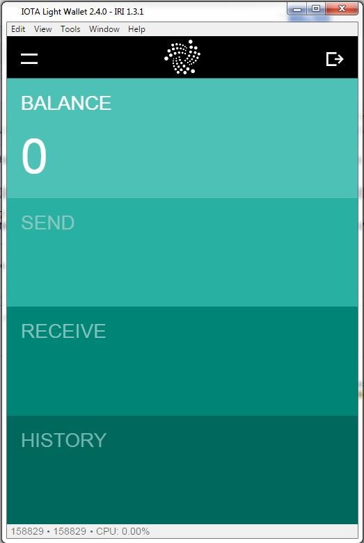 IOTA light wallet logged in.JPG