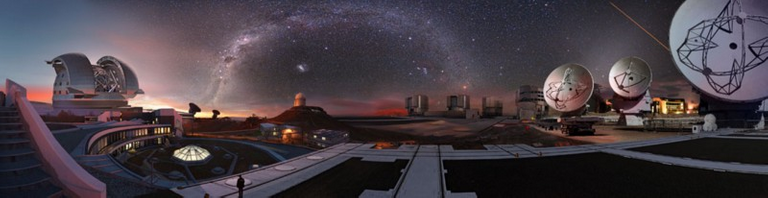 ESO observatoriyalari kompozitsiyasi. ESO/M. Kornmesser