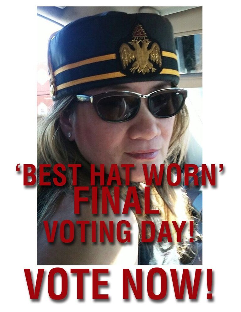BEST HAT WORN FINAL VOTING DAY!.jpg