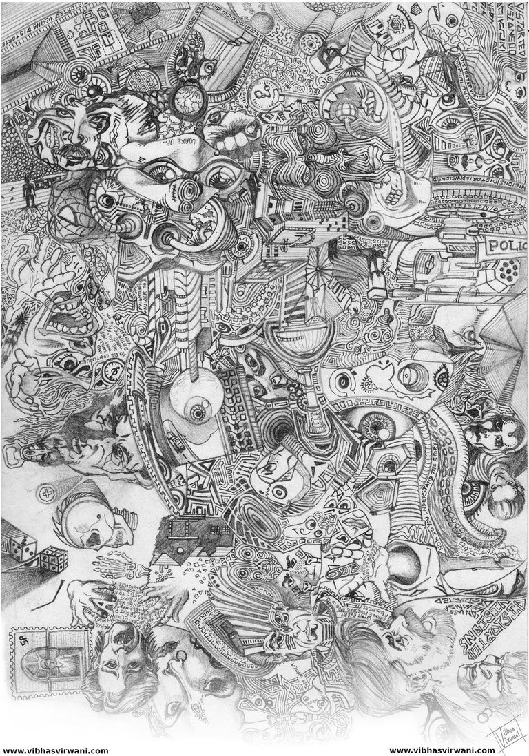 distorted visions A4 pencil sketch surreal by vibhas virwani.jpg