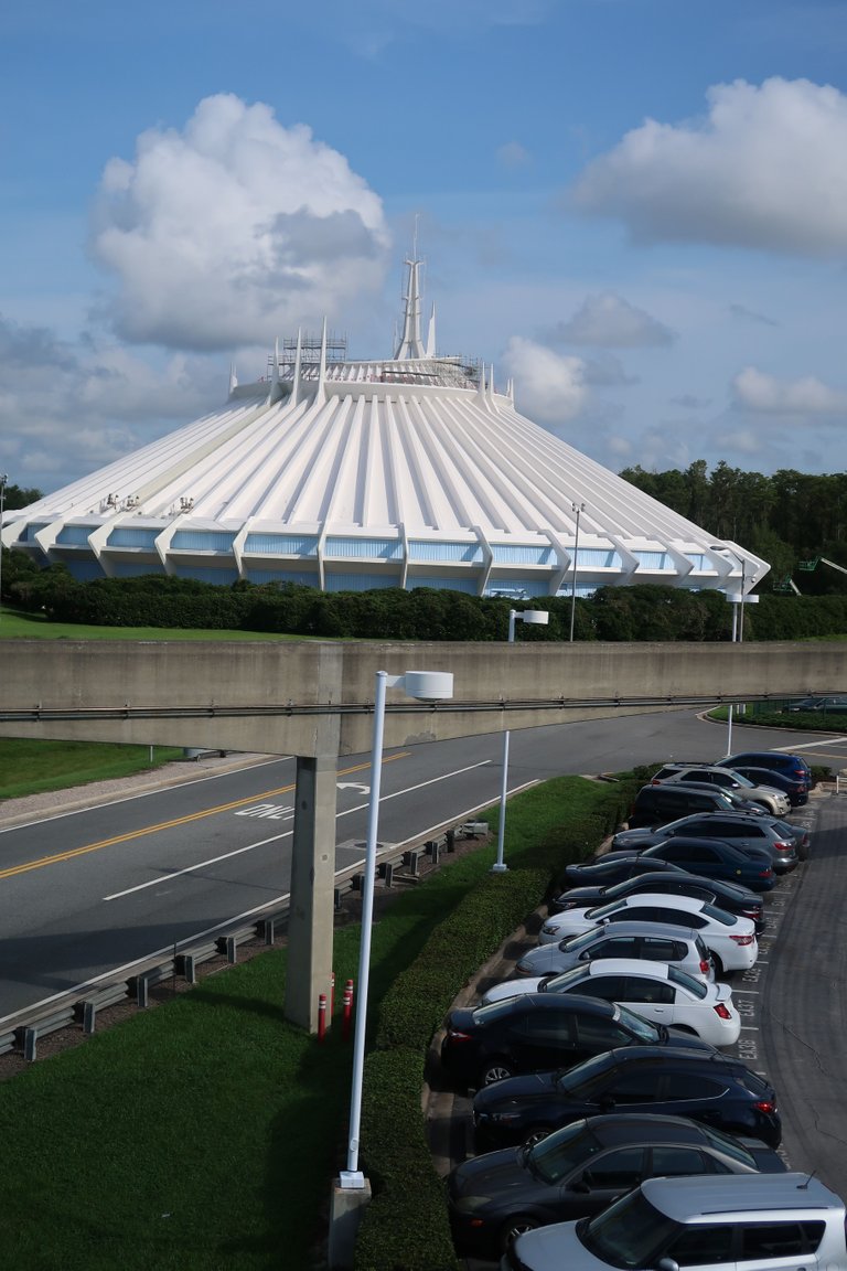 Monorail space mountain view Magic Kingdom theme park at Walt Disney World Resort September 2017.JPG