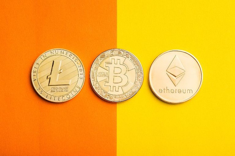 Bitcoin, Ethereum, Litecoin