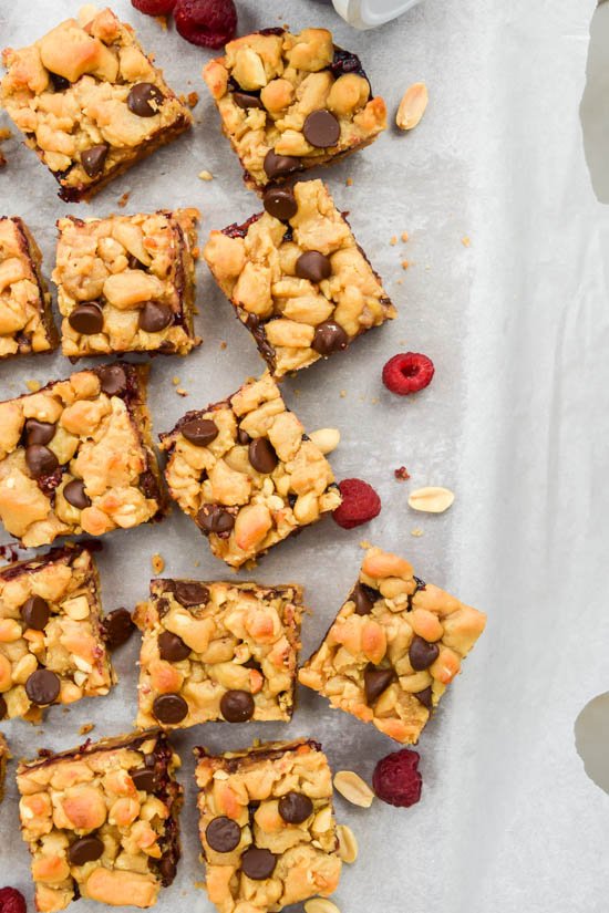 Raspberry Chocolate Chip Crunchy PB&J Bars (6).jpg