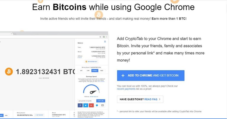 Bitcoin Mining with google chrome.JPG