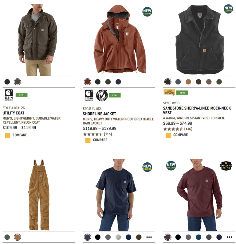 New Items: Men's Clothing, Accessories, & Gear | Carhartt 2018-02-06 16-32-10.png