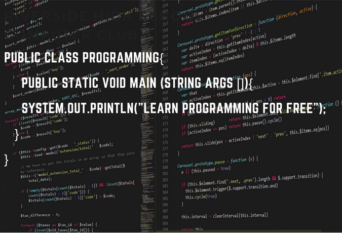 How to learn to programme for free