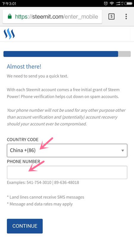 美图Steemit-填写手机号码.jpg