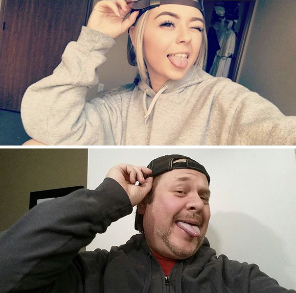 Dad Trolls Daughter By Recreating Her Selfiespart2-4-5959f13401d30__605.jpg