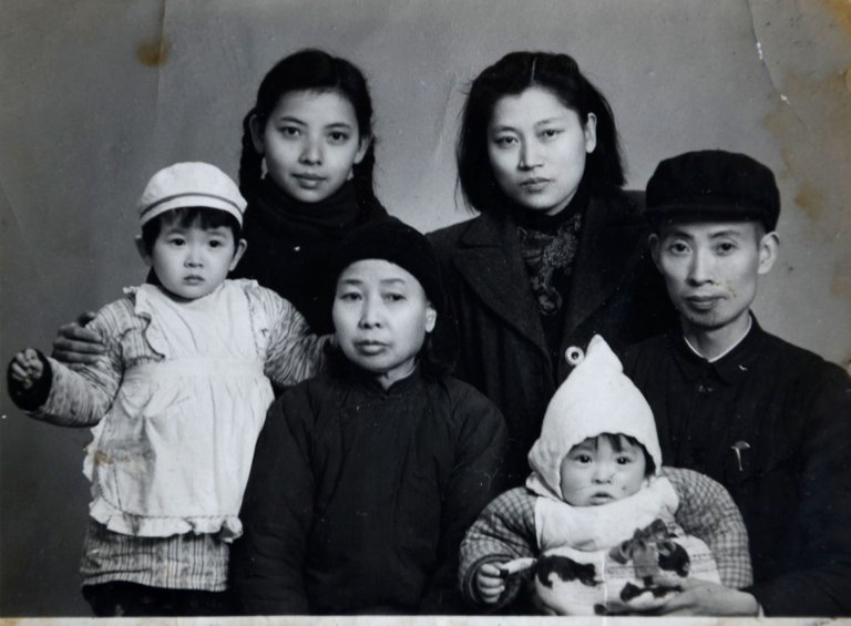 My mother with her mother and sister's family.jpg