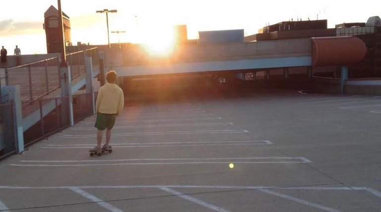 Skating on parking garage.jpg