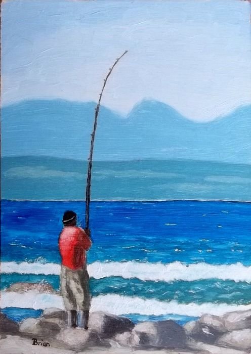 17-12 Fisherman oil on board 18 x 13 cm.JPG