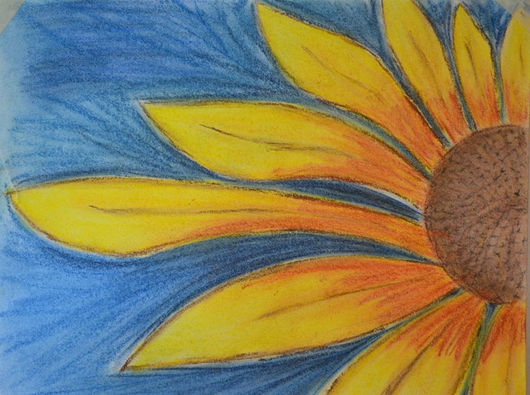 Sunflower in Pastels by DragonHawk7.JPG