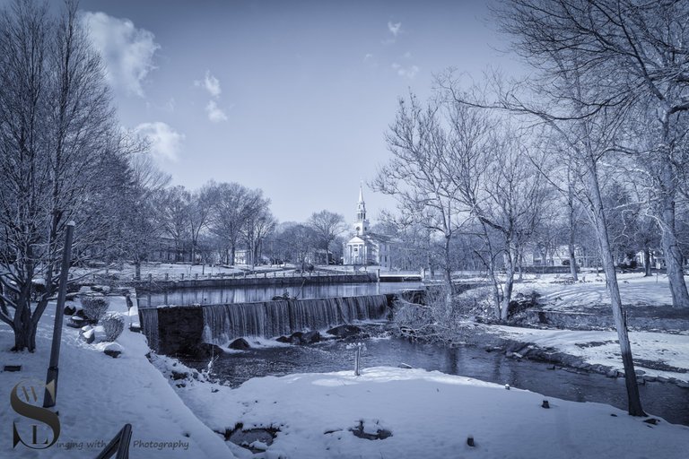 snow around the duck pond falls sepia.jpg